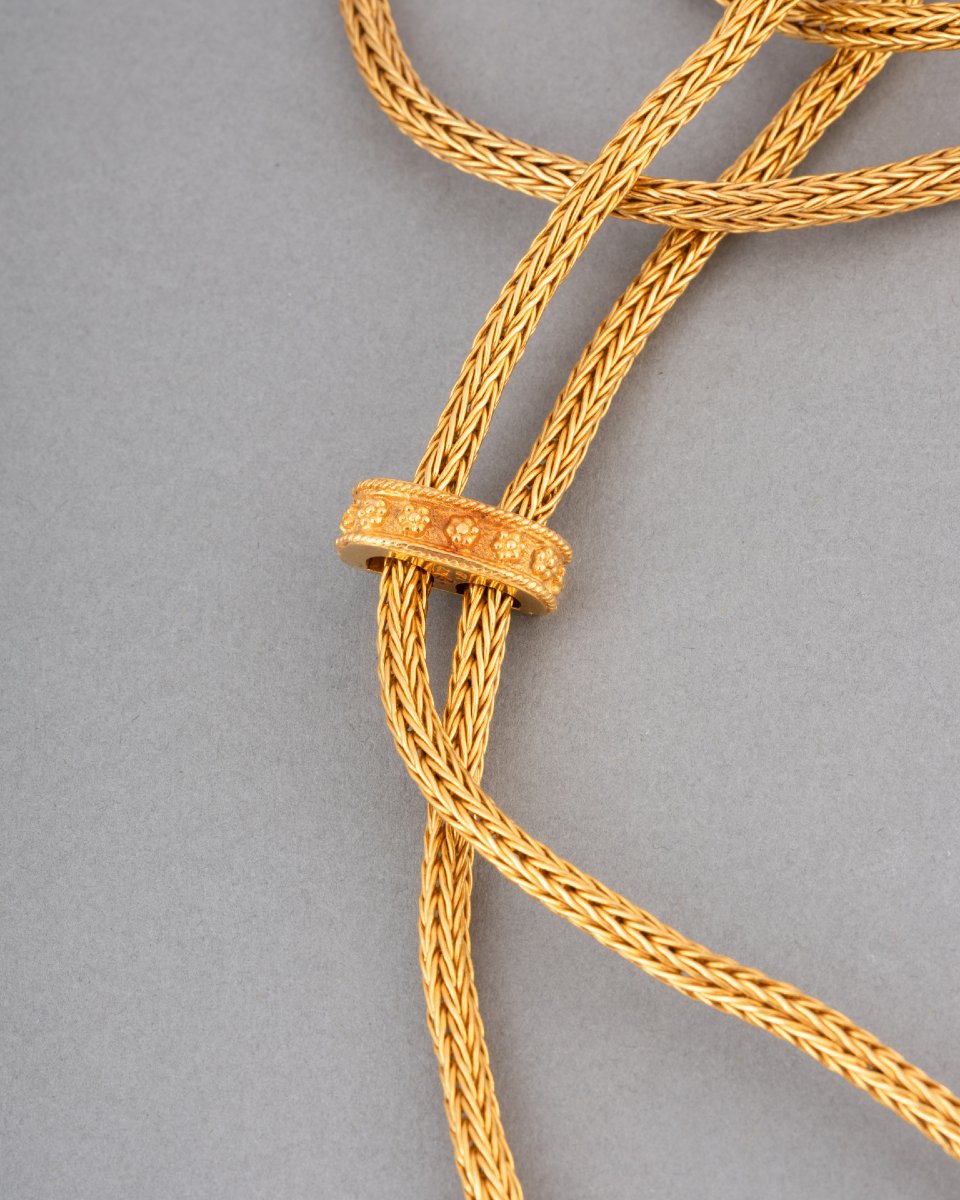 Zolotas Collier Année 1975 en Or 22K-photo-2