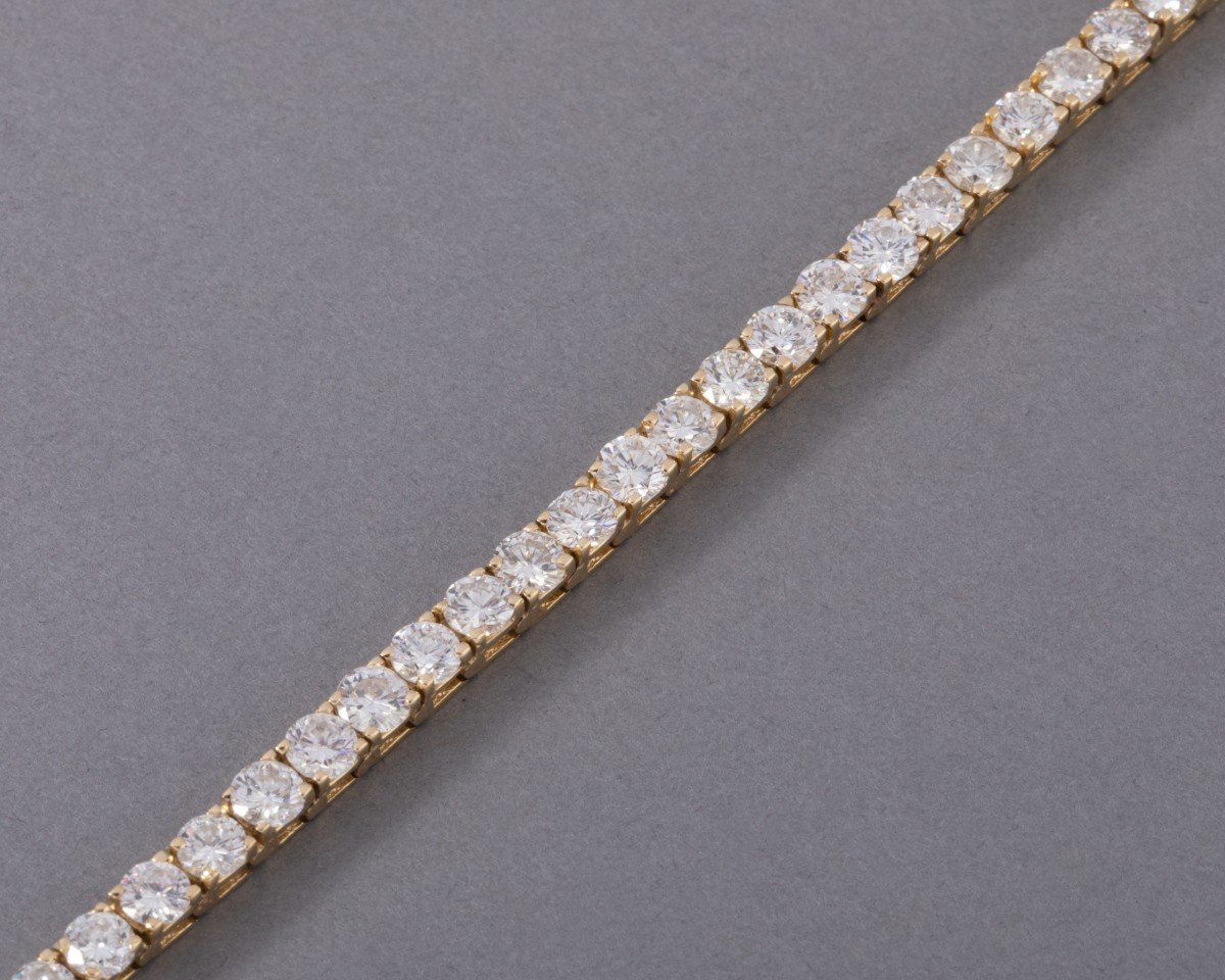 9 Carat Vintage Diamond Bracelet-photo-2