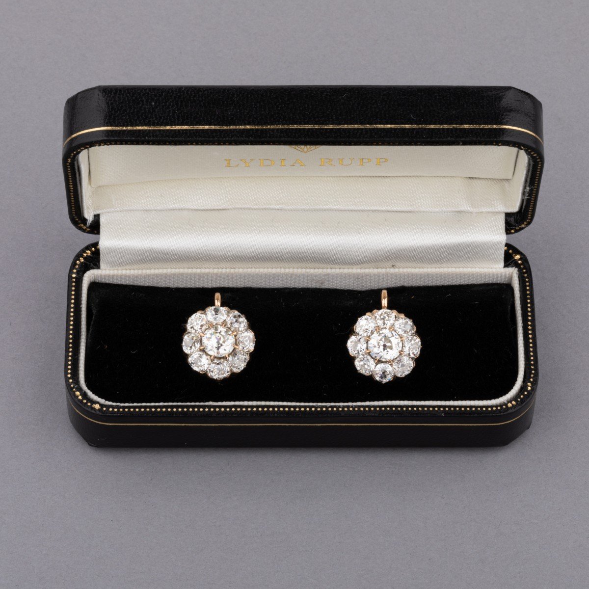 Antique Earrings Set With 5.60 Carats Of Diamonds-photo-1