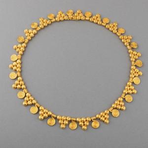 Vintage Gold Necklace 22 By Zolotas