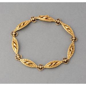 Antique French Belle Epoque Bracelet In Gold