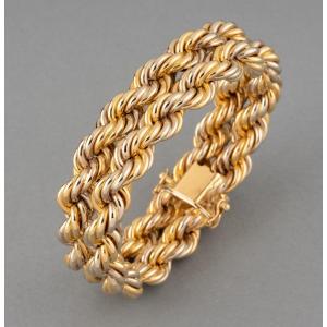 Bracelet Vintage Français En Or 