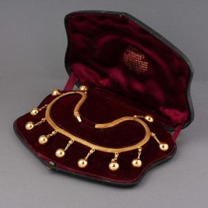 Old French 19th Century Gold Necklace Napoleon III