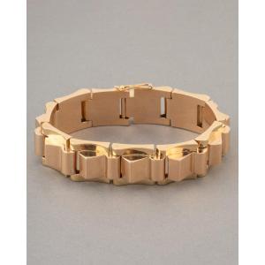 Bracelet Français Tank Ancien vers 1940 en Or