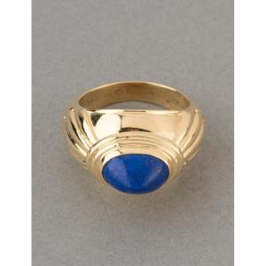 Boucheron Bague Vintage en Or et Lapis Lazuli