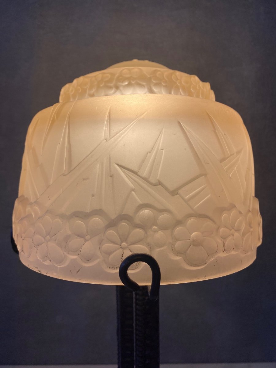 Art Deco Lampe Muller Frère Luneville / 30cm / Sabino Muller Daum-photo-1