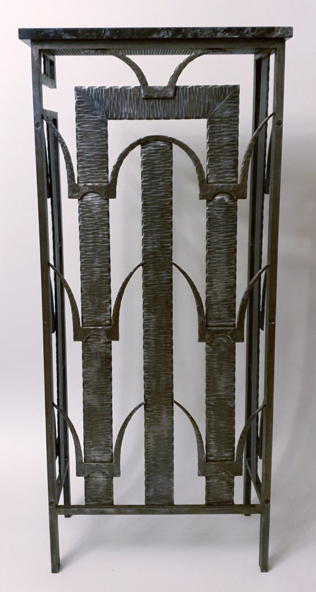 Art Deco Wrought Iron Radiator Cover Console