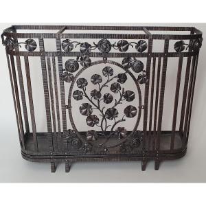 Art Deco Wrought Iron Umbrella Stand