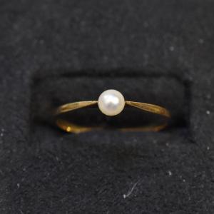 Bague de promesse en or 18k, des années 30-40