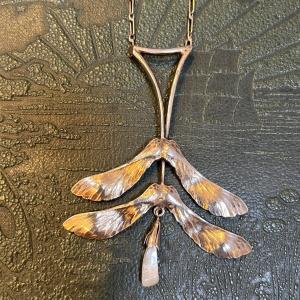 Collier "art Nouveau" Samares d'érable