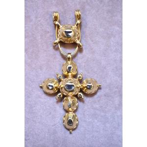 Croix du Nord De La France ou Croix Belge, en Or 18K et Diamants, du XIXème Siècle