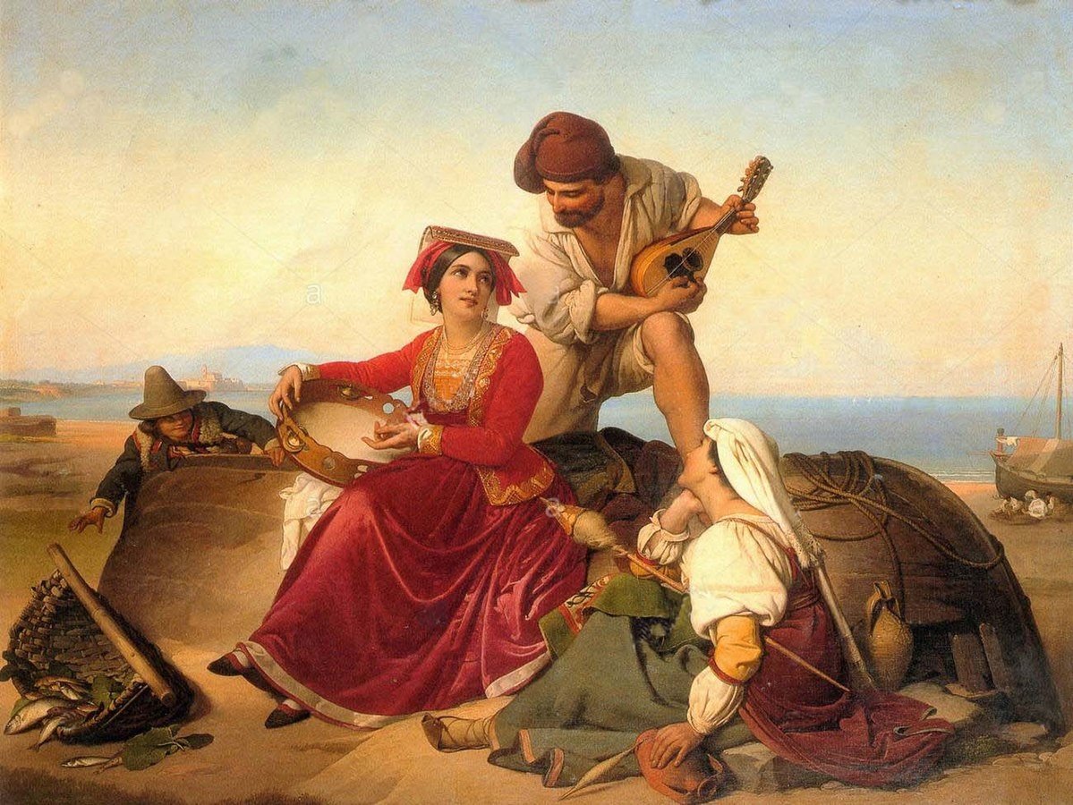 Jean-baptiste Maes-canini (gand 1794 - Rome 1856) - Jeune Romaine En Prière-photo-3