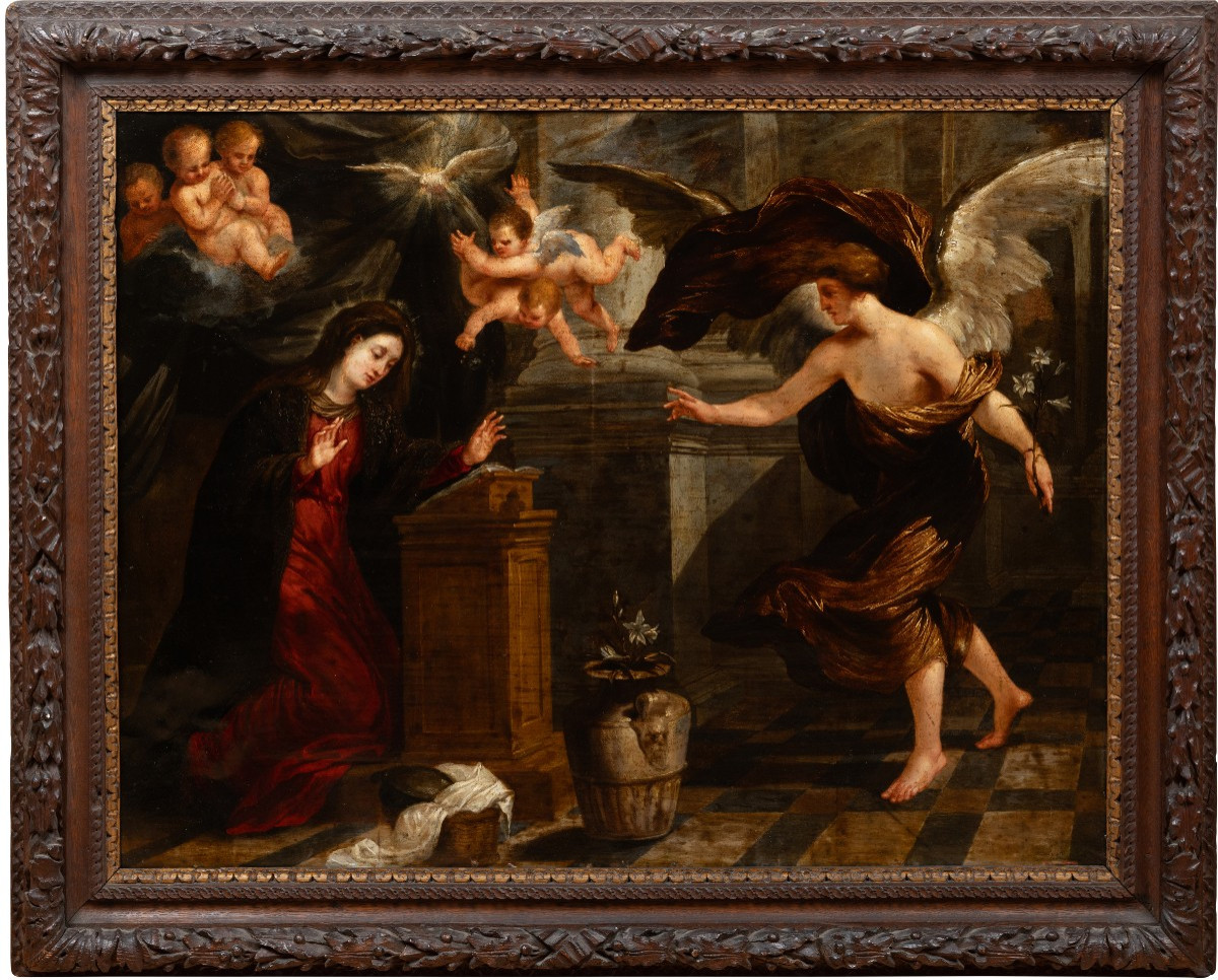 Ecole De Charles Errard (1606-1689) - L’Annonciation 