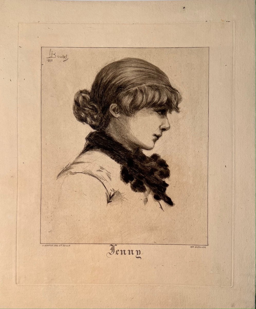 Gravure De Boutet : Jenny