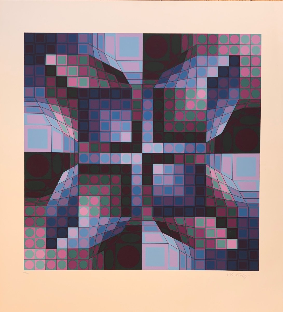 Signed And Numbered Serigraph By Vasarely 