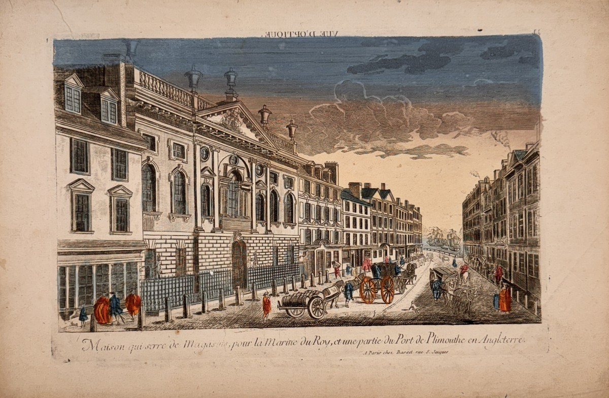 18th Century Optical View: Stores For The King's Navy And Part Of The Port Of Plimouthe (sic)