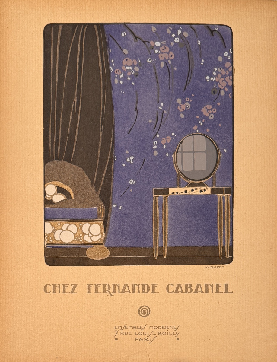 Art Deco Stencil By Dufet: At Fernande Cabanel's