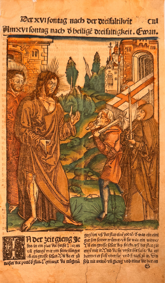 16th-century Wood Engraving By Hans Franck: The 16th Sunday After Trinity