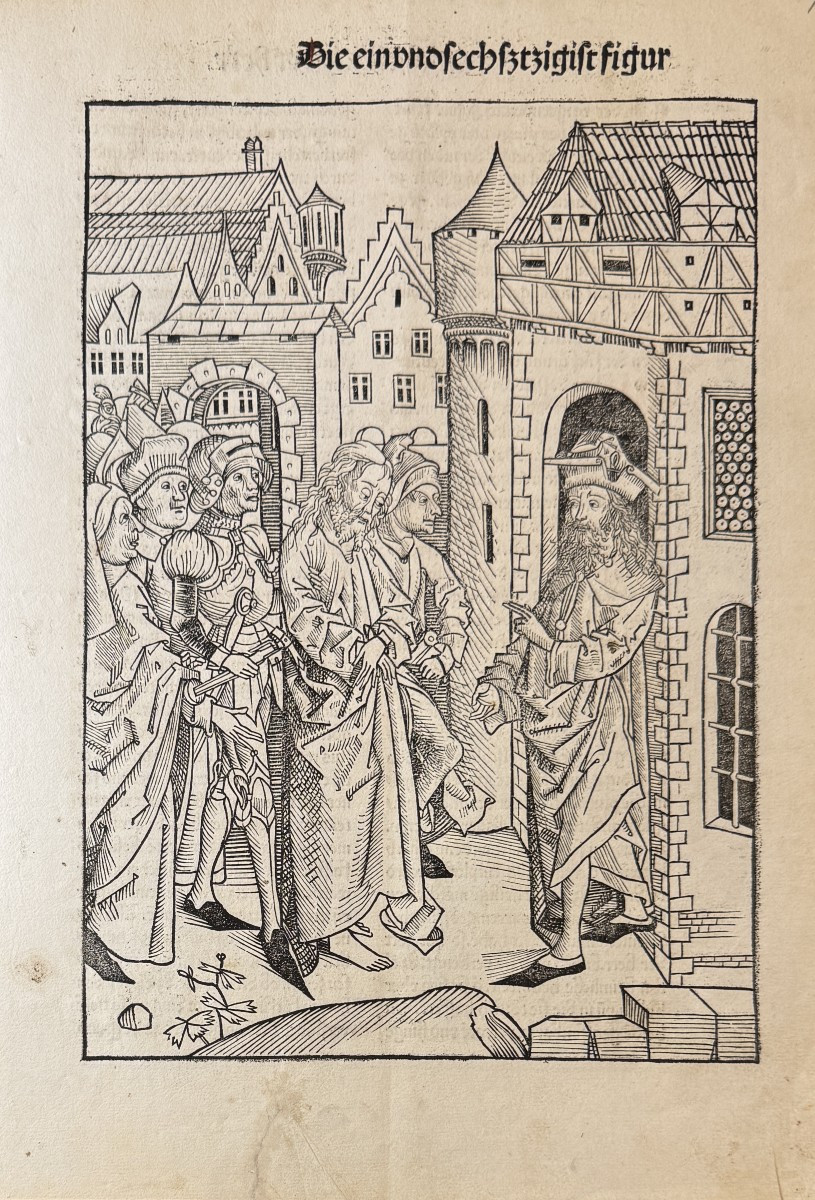 15th Century Wood Engraving: Die Einundsechzigst Figur