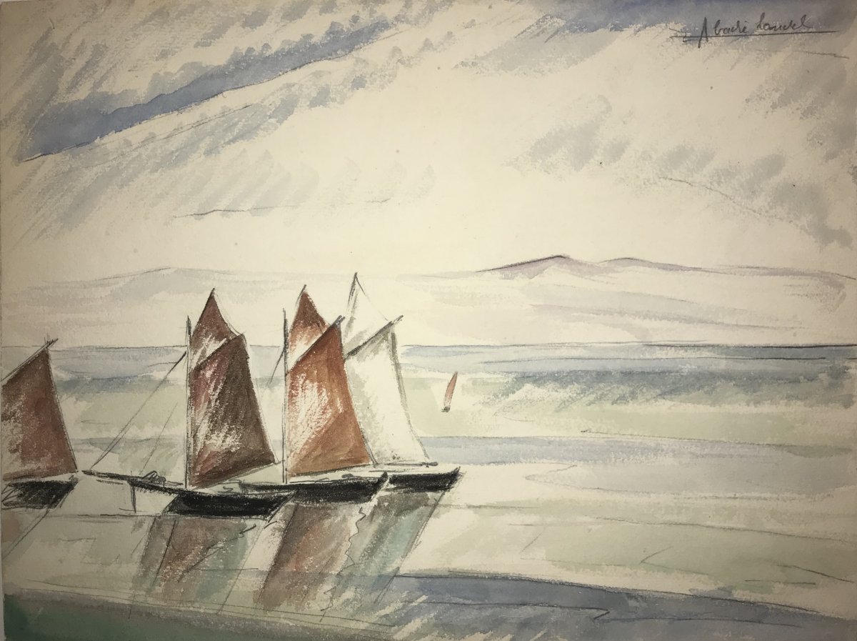 Pierre Abadie, Dit Pierre Abadie-landel : Douarnenez, Aquarelle