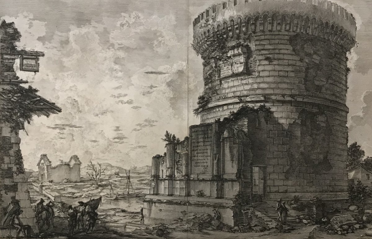 Etching From Giovanni-battista Piranesi: Veduta Del Sepolcro Della Famiglia Plauzia