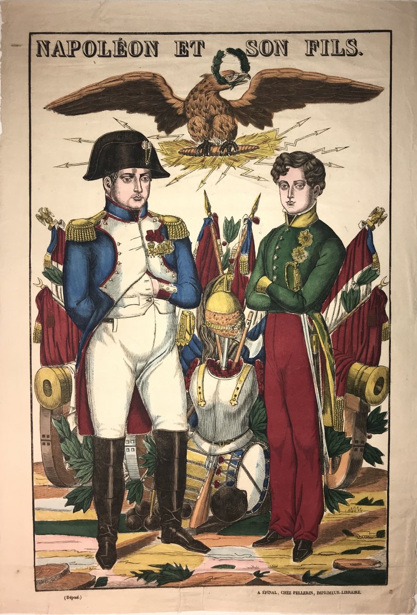 Grande Imagerie Sur Papier Vergé Par Pellerin : Napoléon Et Son Fils