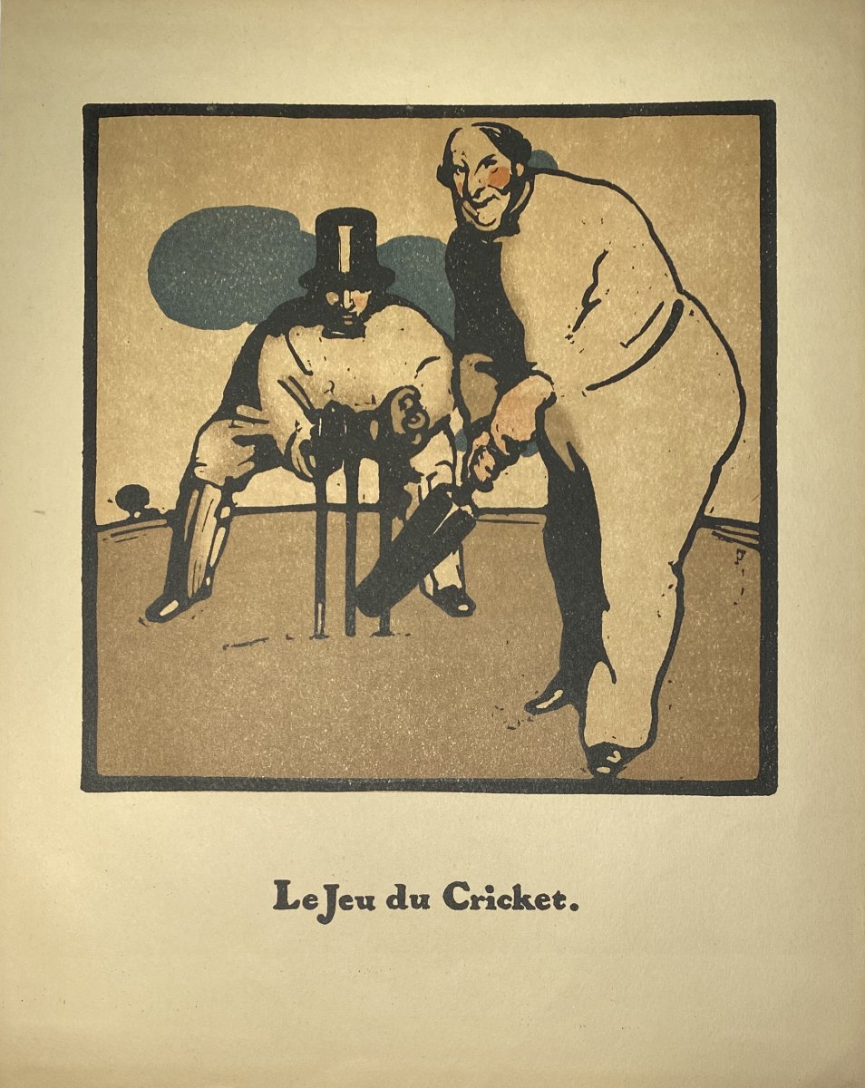 Print By William Nicholson: The Game Of Cricket