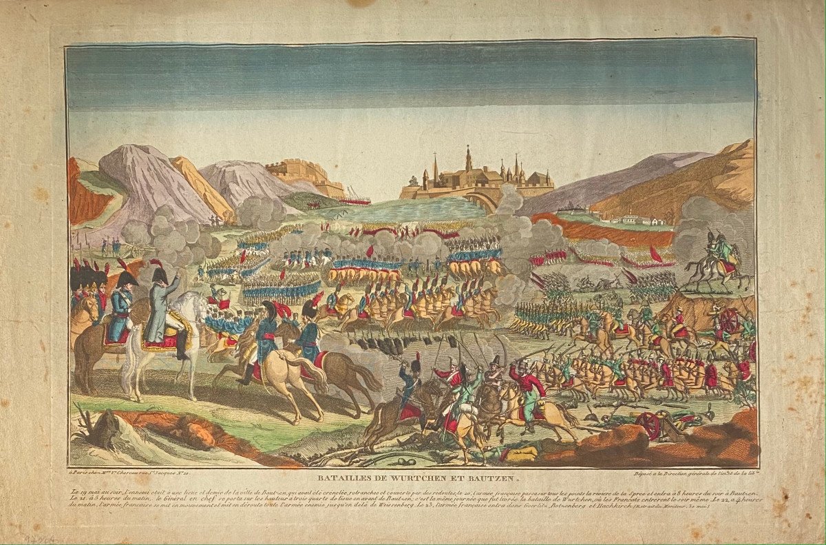 Imagerie Napoleonienne De 1813 : Batailles De Wurtchen Et Bautzen
