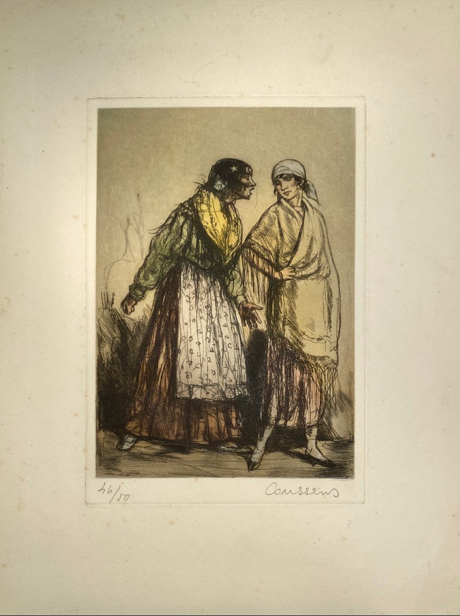Coussens Engraving: Two Gypsies