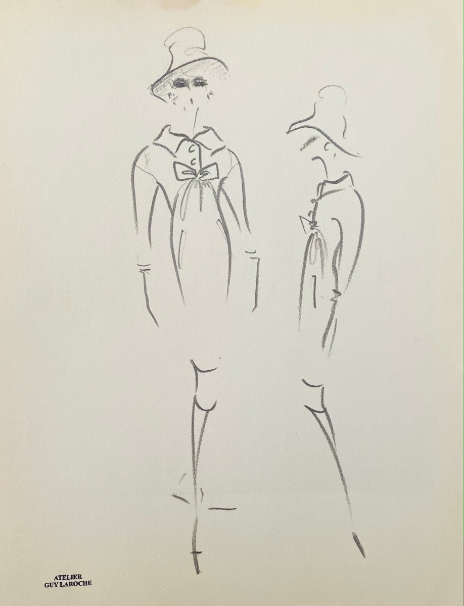 Dessin De Croquis De Mode De La Maison Guy Laroche