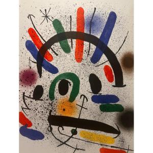 Lithographie Originale De Joan Miro