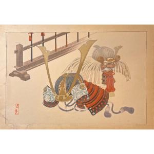 Japanese Print: Yusokugangu