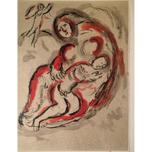 Original Lithograph By Marc Chagall: Agar In The Desert
