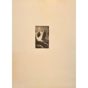 Original Engraving By Odilon Redon: Passage Of A Soul