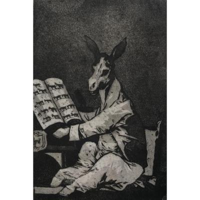 Goya Aquatint : Asta Su Habuelo
