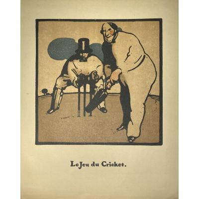 Print By William Nicholson: The Game Of Cricket