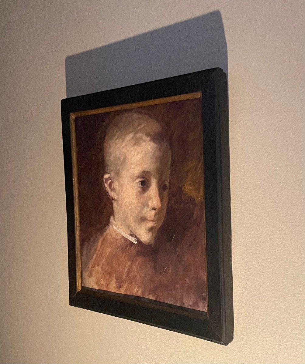 François-joseph GUIGUET - Portrait d'Un Jeune Garçon - Vers 1900-photo-4