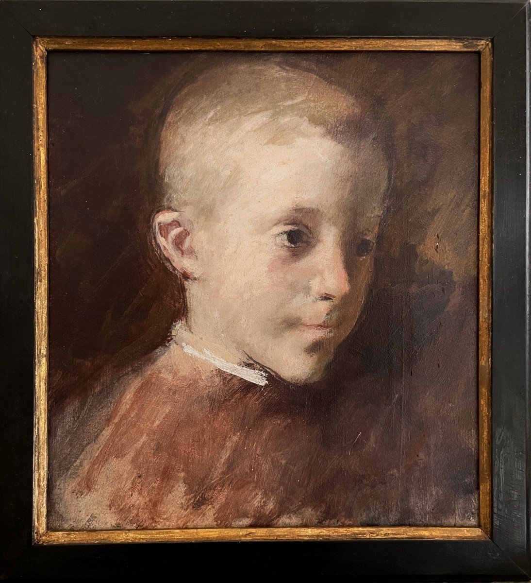 François-joseph GUIGUET - Portrait d'Un Jeune Garçon - Vers 1900