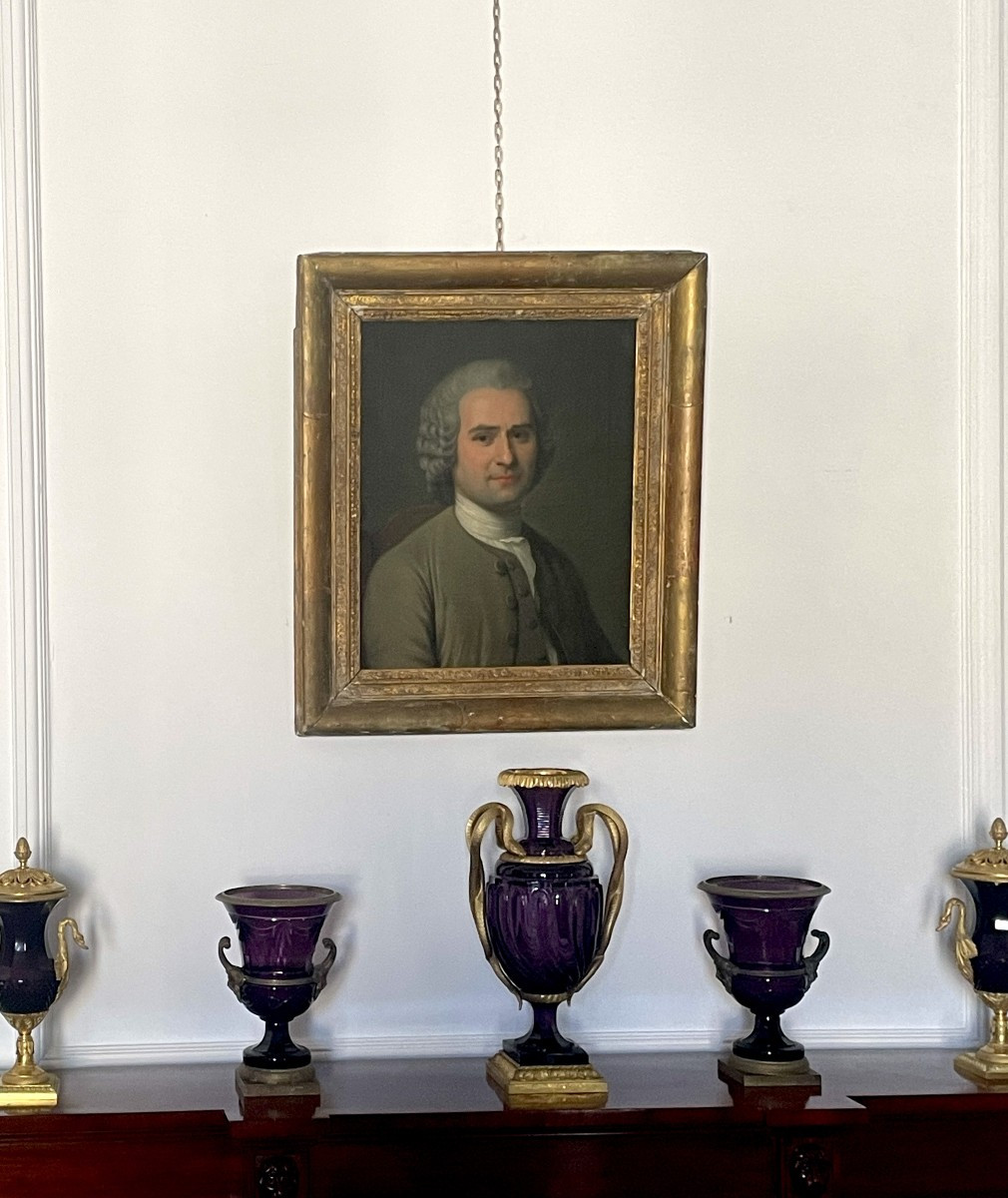  Portrait Of Jean-jacques Rousseau - French School Of The 18th Century - Quentin De La Tour-photo-1