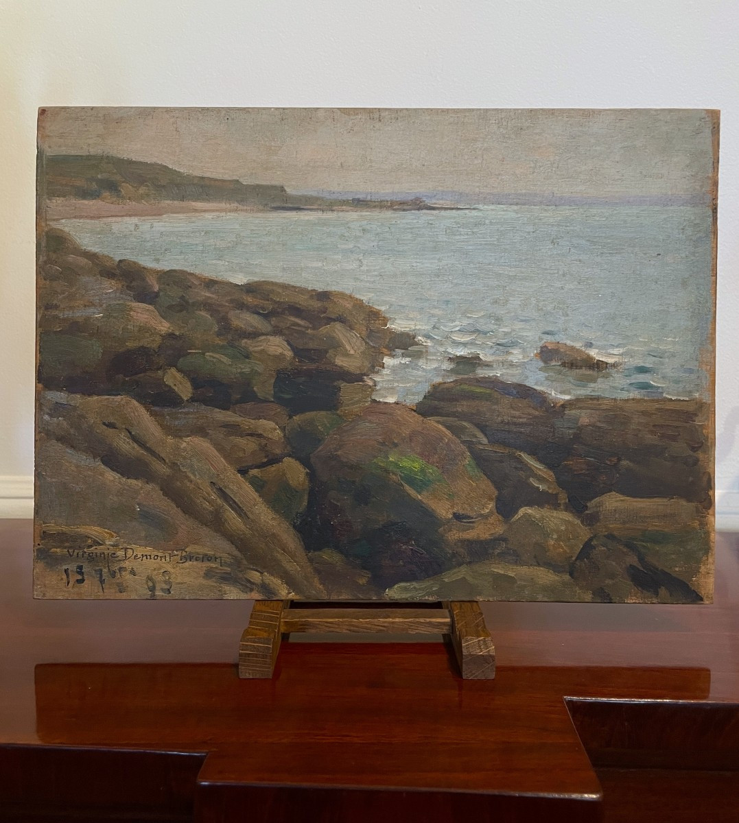 Virginie Demont-breton - Landscape Of The Opal Coast - 1893 - The Sea Near Wissant-photo-2