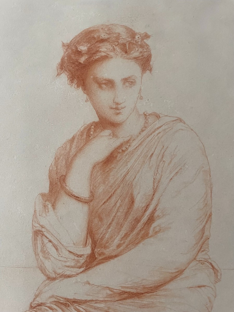 Jean-ernest Aubert (1824-1906) Sappho - 1874 - Drawing -photo-2