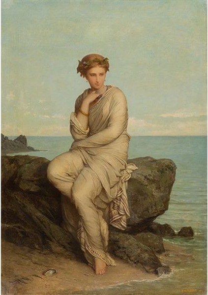 Jean-ernest Aubert (1824-1906) Sappho - 1874 - Drawing -photo-1