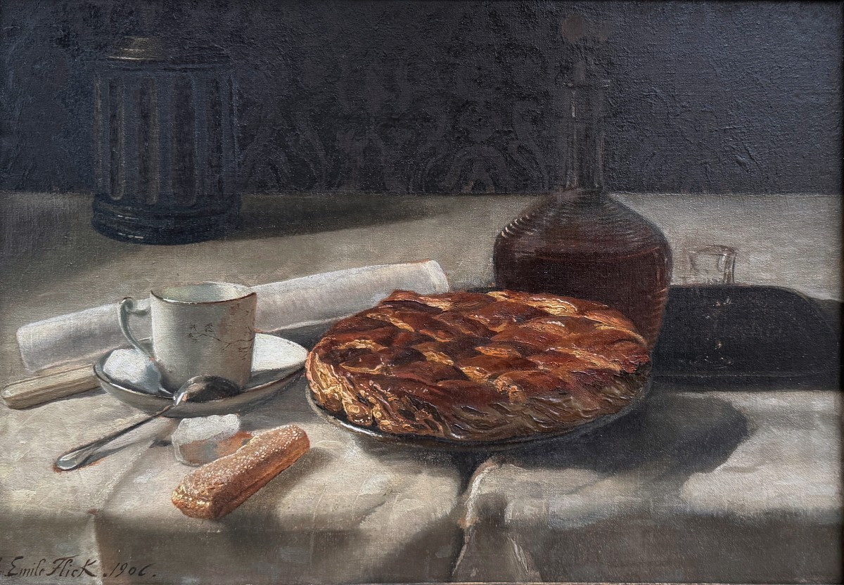 Auguste FLICK - Nature morte à la tasse de café - 1906 - Lorraine