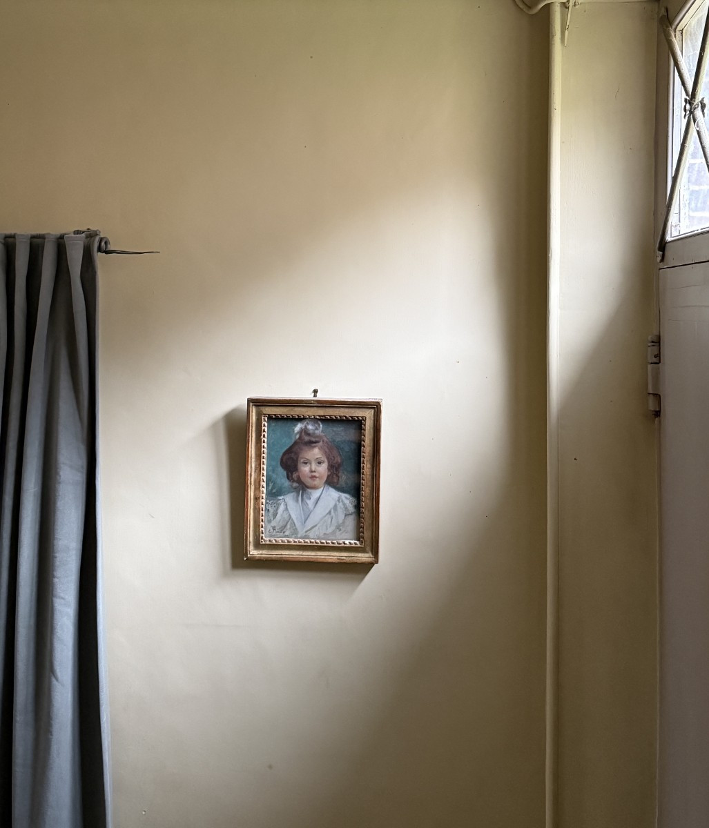 Emile BARAIZE (1874-1952) Portrait de Suzanne Netre à l’âge de cinq ans-photo-3