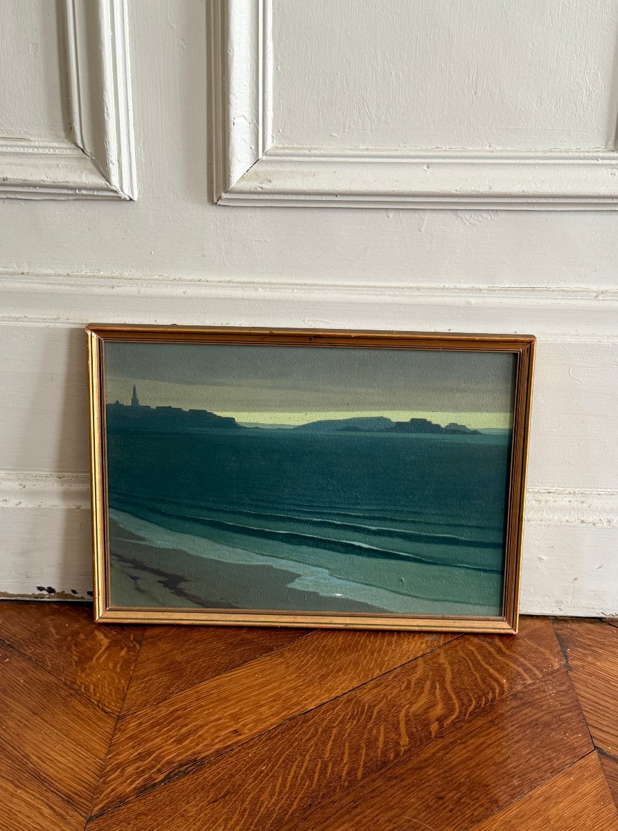 Lucien-marie Pillot - Saint-malo, Last Light - Around 1940 - Brittany-photo-3