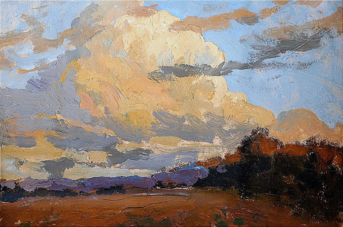 Albert MATIGNON - Les merveilleux nuages - Etude de paysage