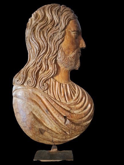 Flandres XVIIIème, Buste De Gentilhomme  H 44cm
