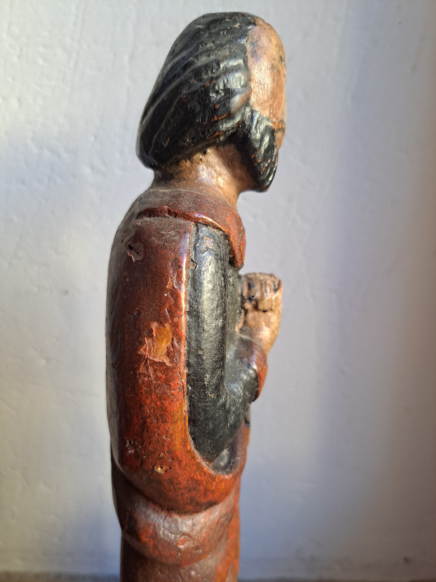 France XVIIè,  Sculpture De Saint Pierre H 28,5 Cm-photo-4