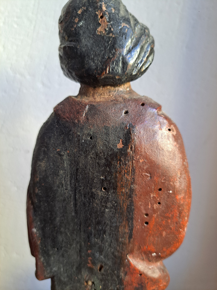 France XVIIè,  Sculpture De Saint Pierre H 28,5 Cm-photo-6