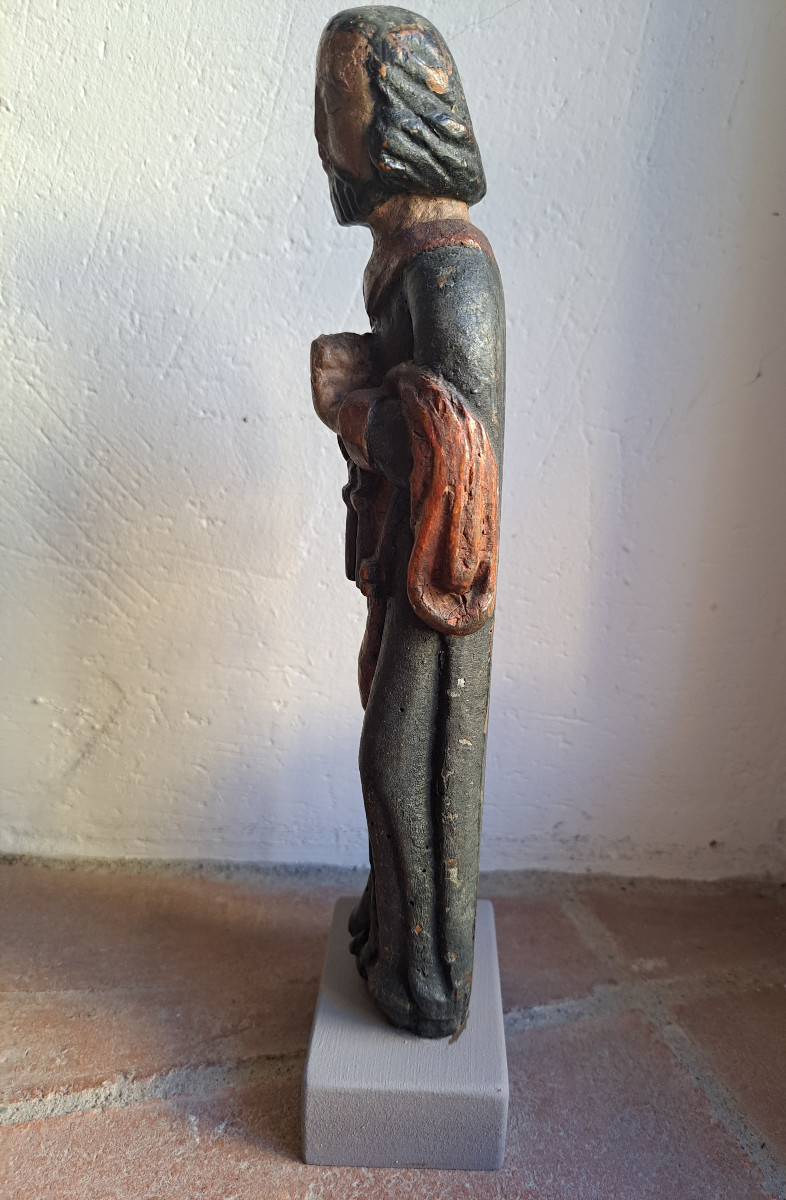 France XVIIè,  Sculpture De Saint Pierre H 28,5 Cm-photo-7